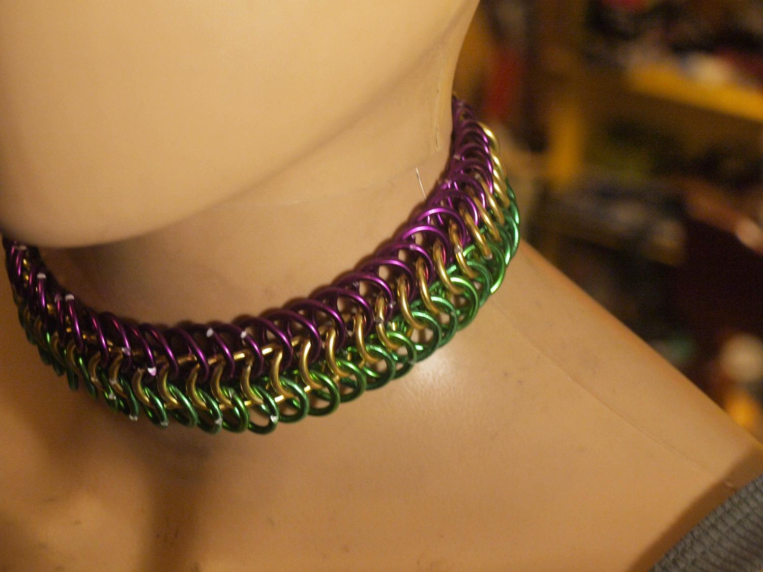 Chainmail Mardi Gras Choker
