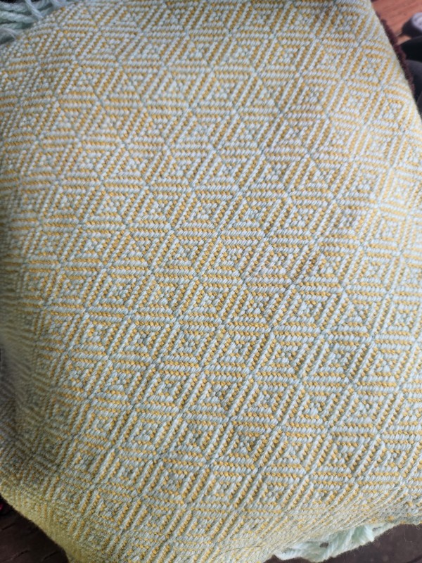 Norse Apron Panel Blank in Willow Green and Yellow
