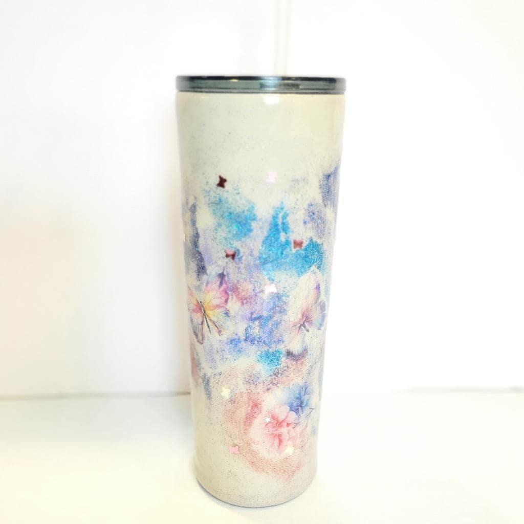 Personalized Custom Made Hand Crafted Ozark Trail 30 Oz Floral Butterfly Tumbler