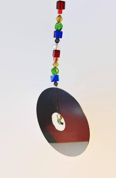 Hard drive platter Pride suncatcher