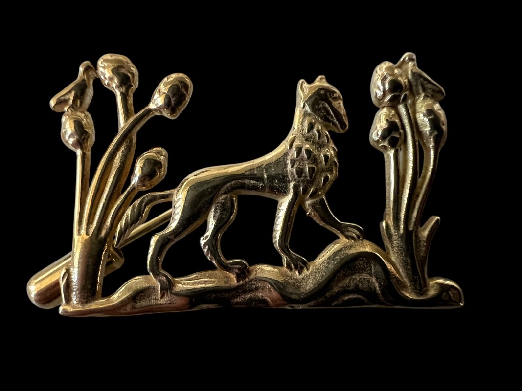 Medieval Style Wolf - 14th century - Medieval-Style Pin - Bestiary