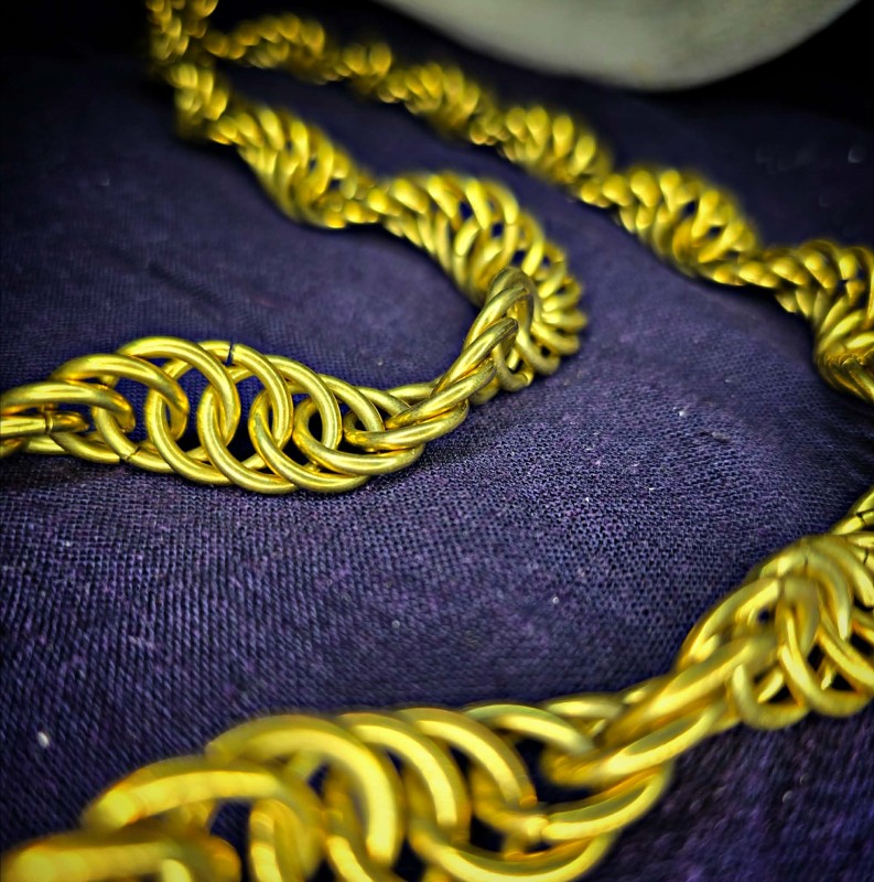 Brass Spiral Chain