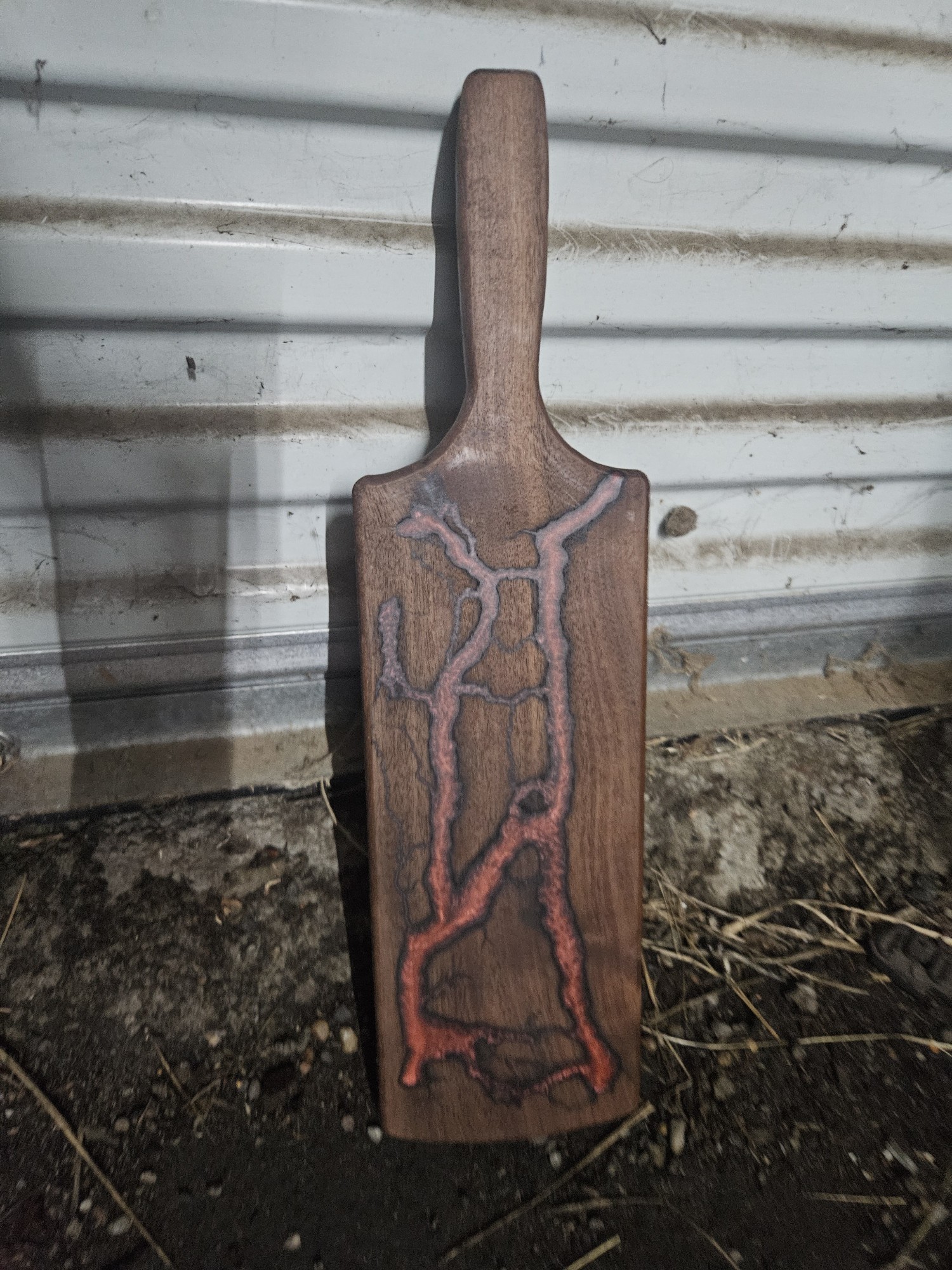Wood and resin "charcuterie" paddle