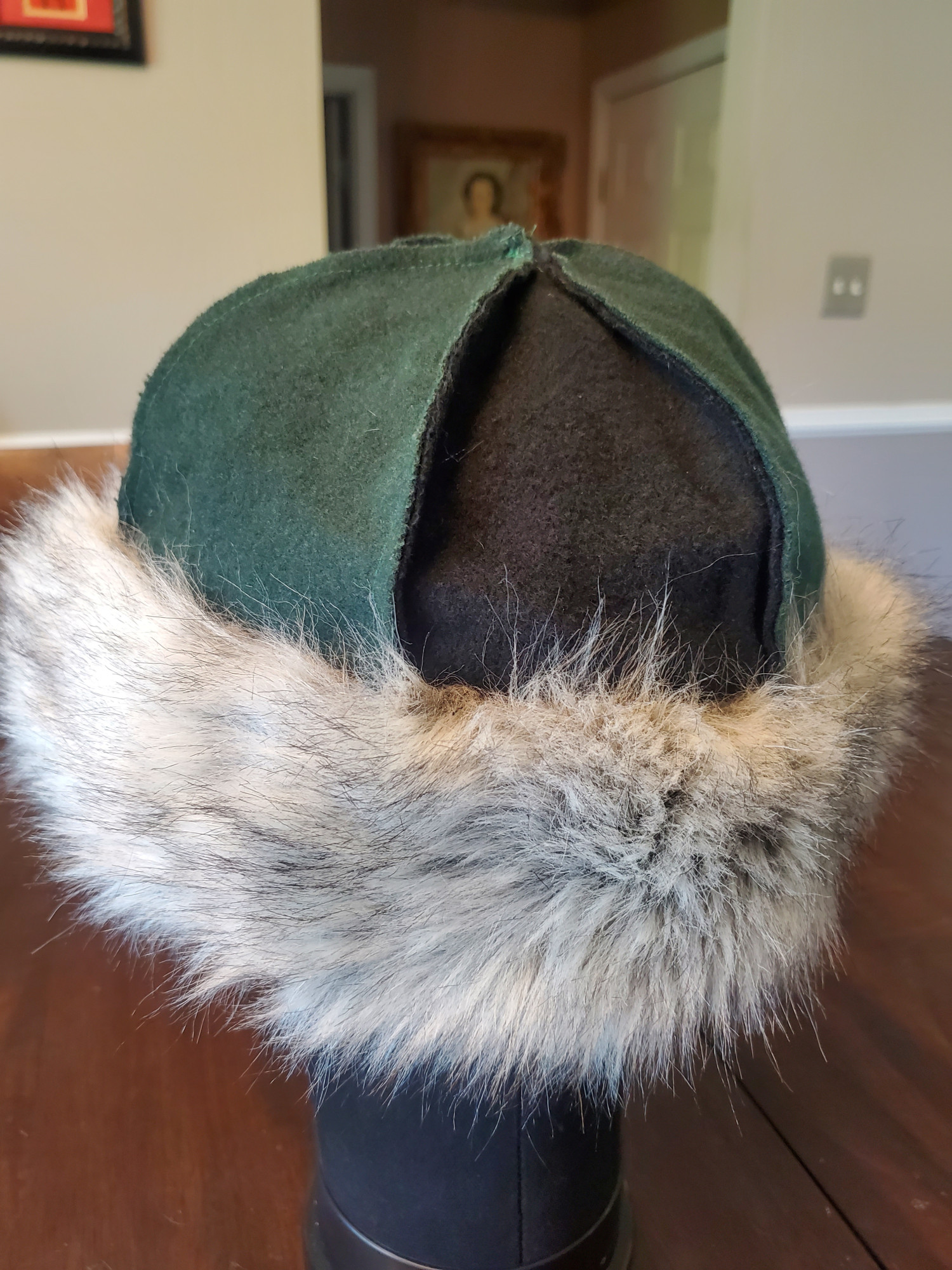 Viking Birka Hat Green Black Wool small