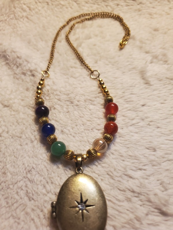 Rainbow Locket Necklace