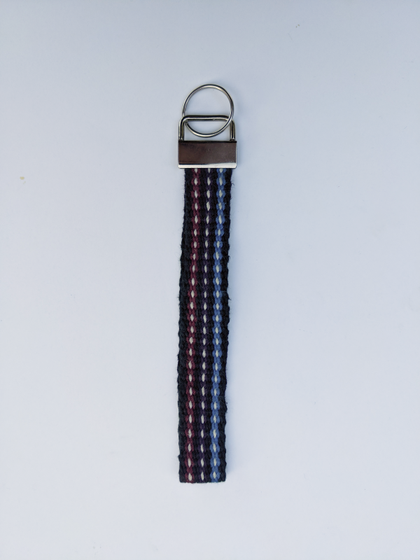 Handwoven Striped Wristlet