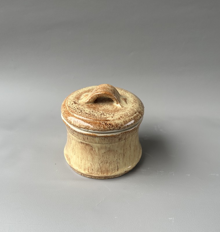 Lidded Stoneware Jar