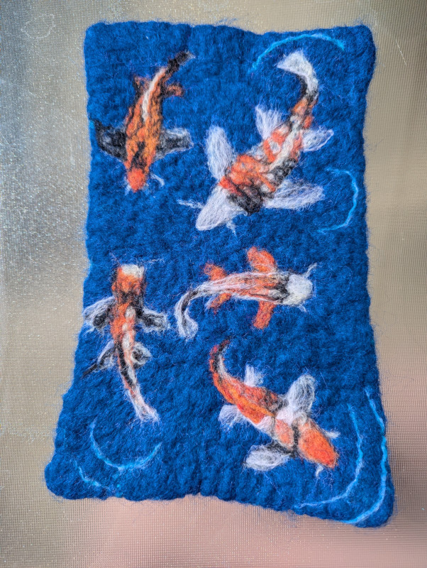 Koi Pond Double Sided Hot pad