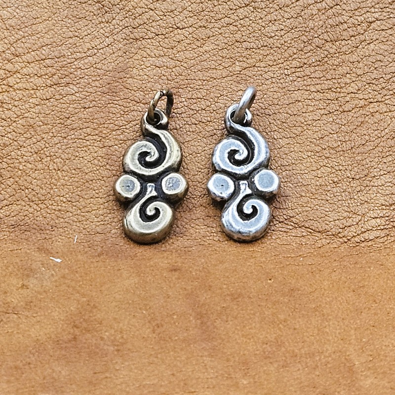 Viking Age inspired swirl pendant