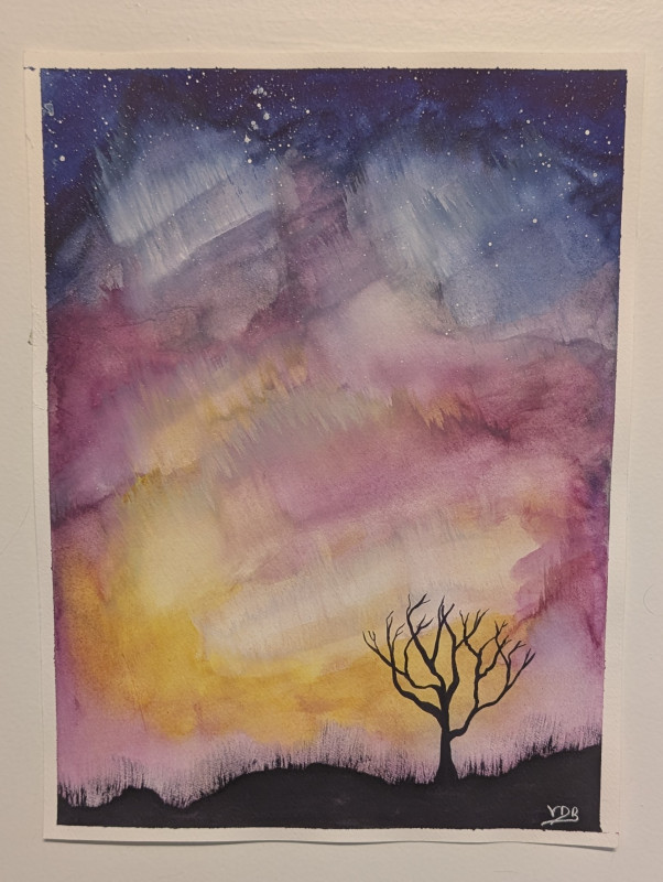 "The Gathering Storm" Watercolor Painting