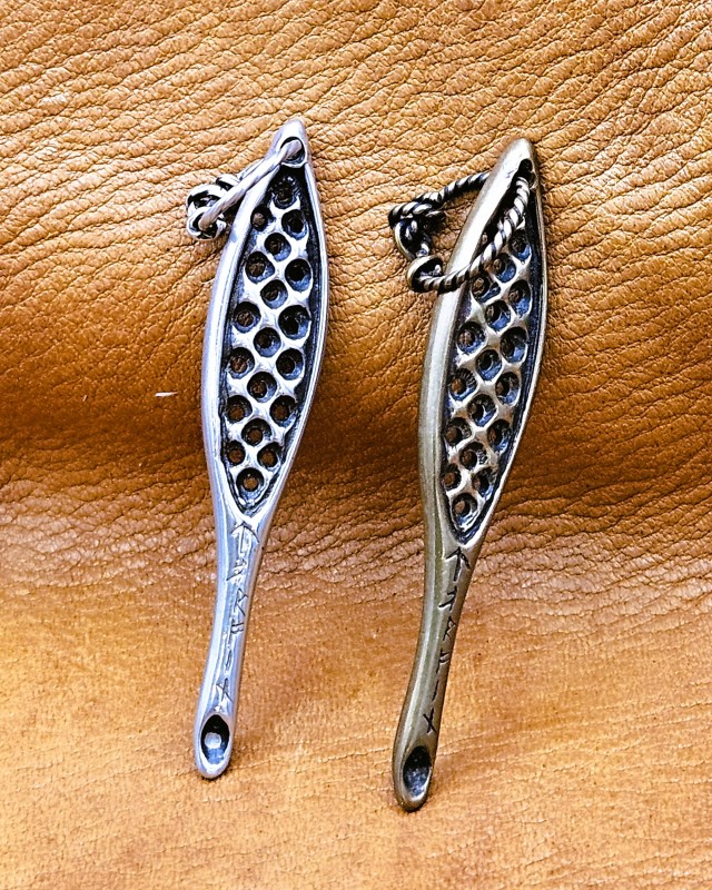 Viking Age earspoon - Birka, Sweden 10c w/ holes