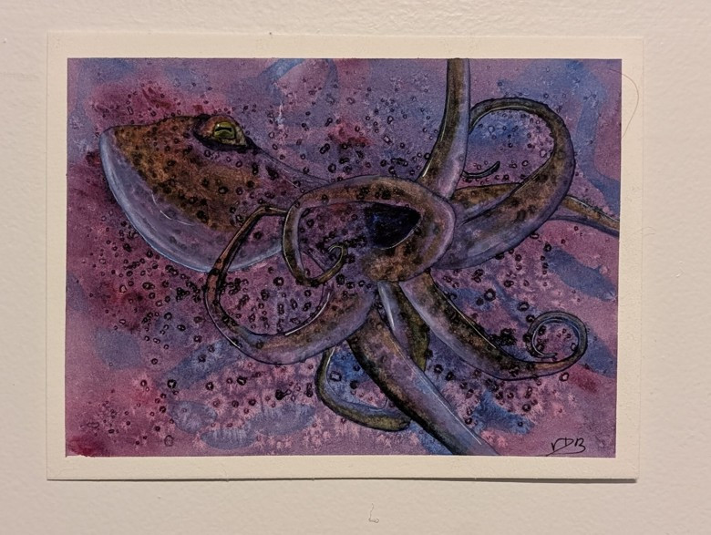Octopus Watercolor Painting