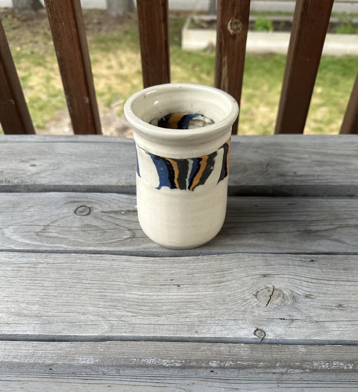 Agateware Vase