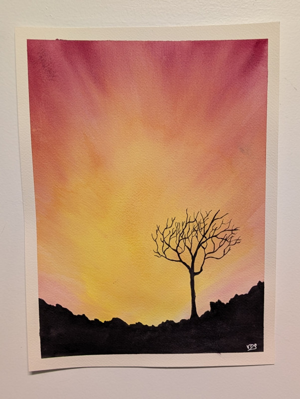 "Before the Storm" Watercolor Painting