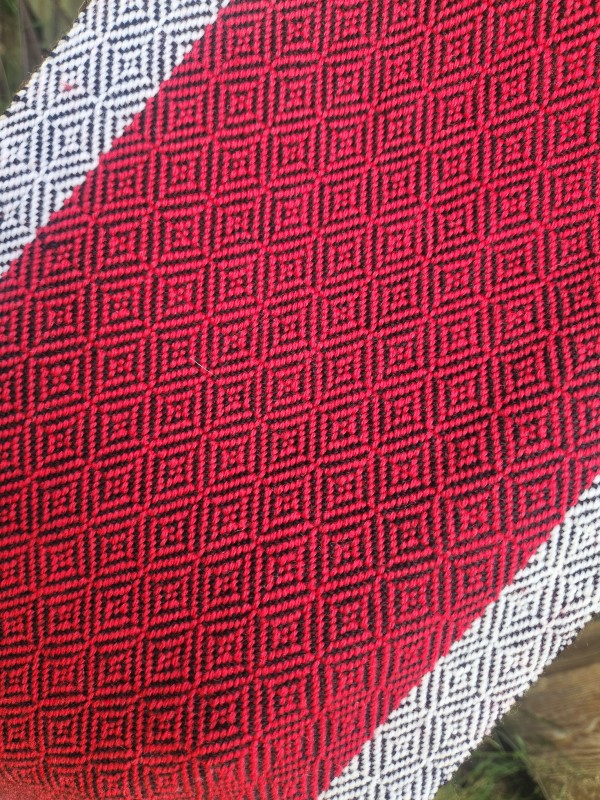 Norse Apron Panel Blank Red, White, and Black