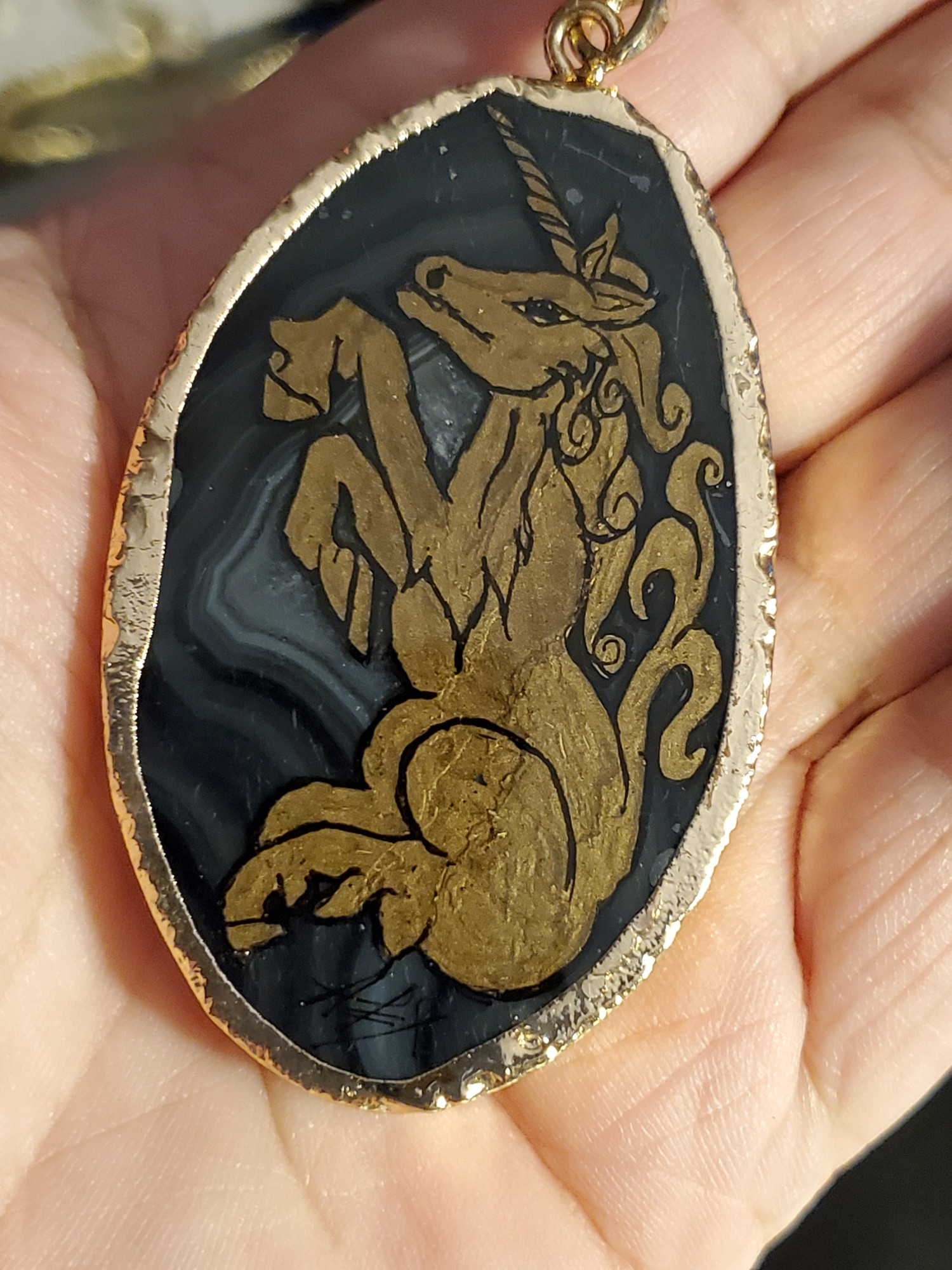 Unicorn Agate Pendant
