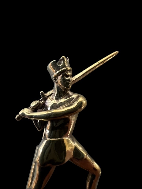 Fiore dei Liberi Segno - Posta di Donna Sword in Two Hands - Italian Swordmaster - 15th century - Medieval-Style Pin (Fechtbuch)