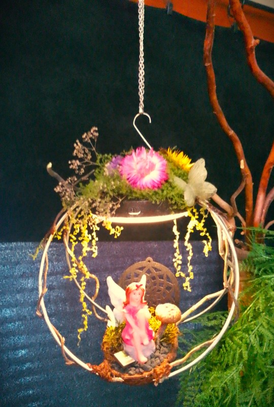 Hanging fairy and mushroom