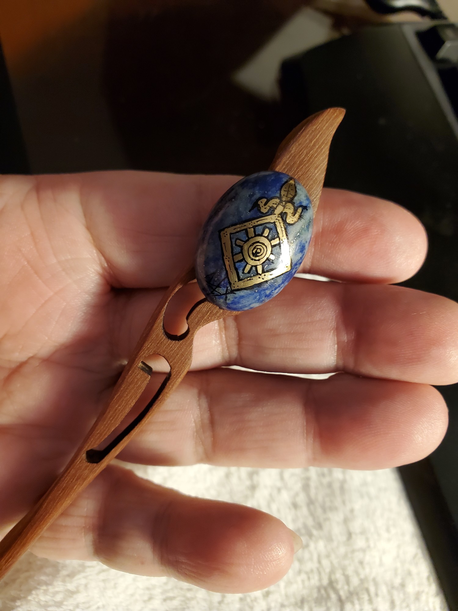 Order of the Mark Teak Hair Stick