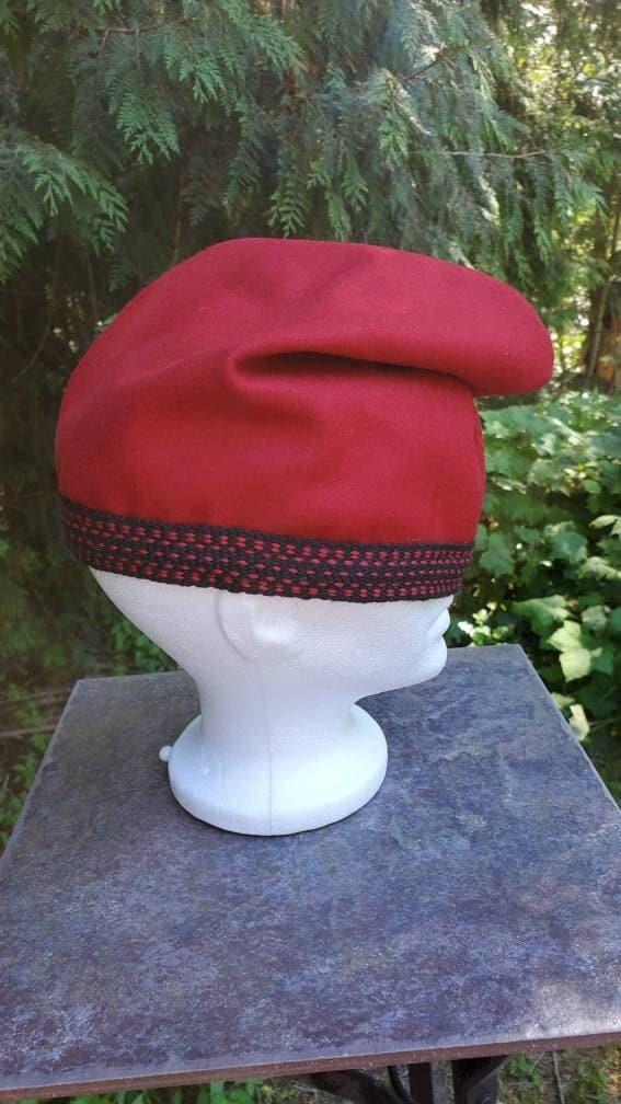 Phrygian Hat, Handmade Woven Trim, Choice of Color, custom order