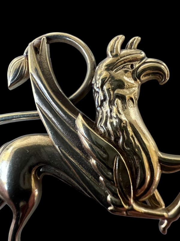 Medieval Style Griffin - 14th or 15th century - Medieval-Style Pin - Bestiary