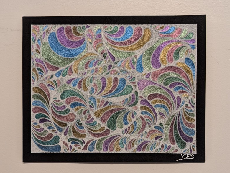 "Stained Glass" Watercolor Painting