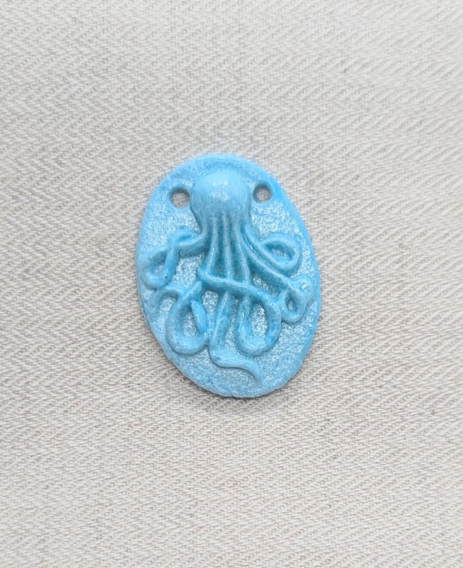 Faience Octopus Pendant