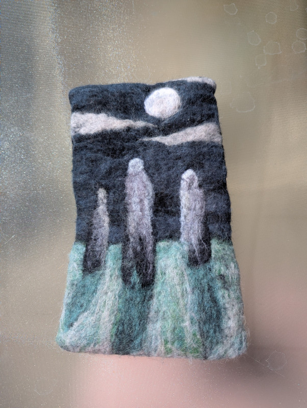 Standing Stones Felted Wool Hot Pad