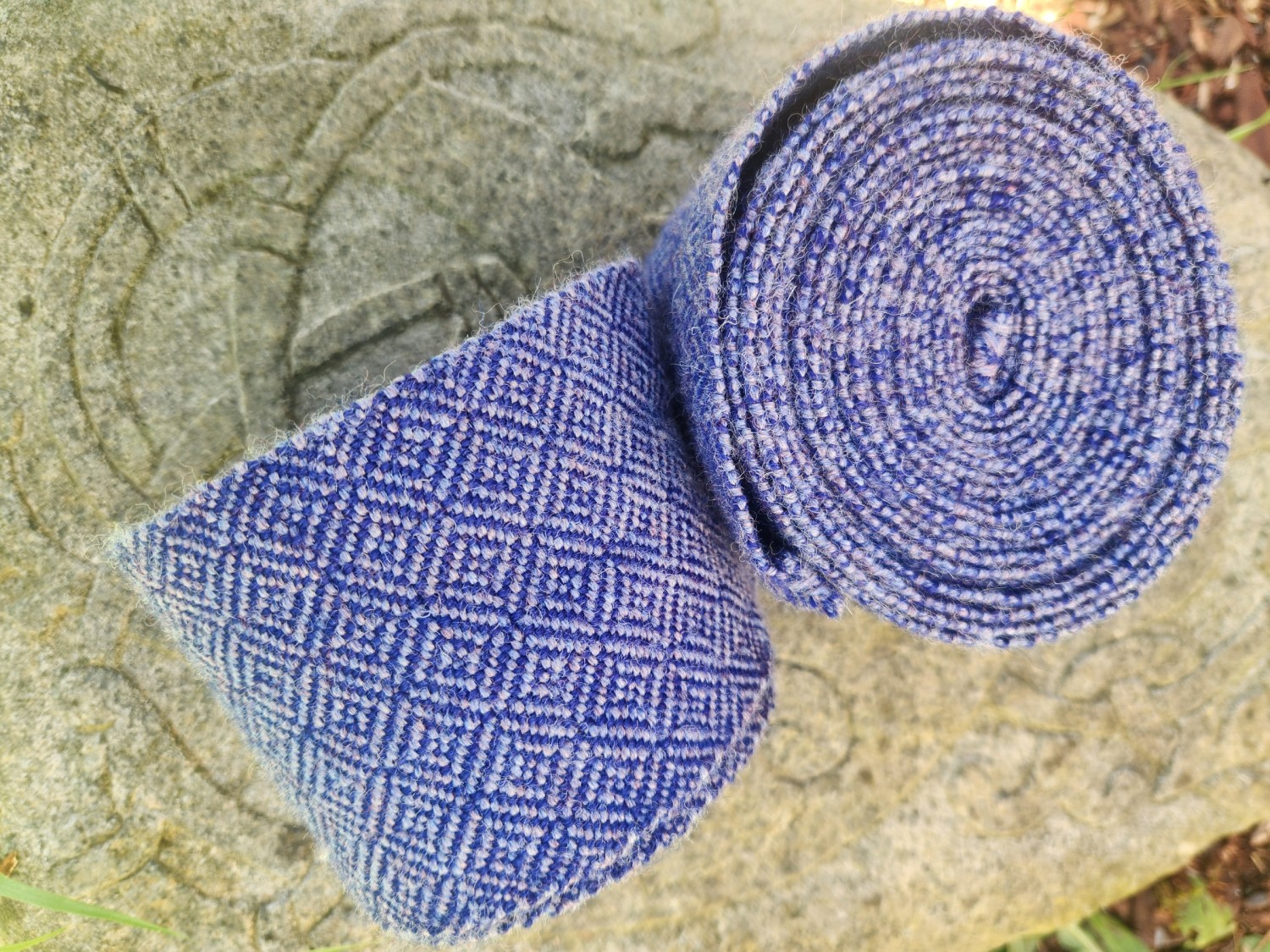 Two-tone Blue Wicklbandr/Winningas 100% Wool