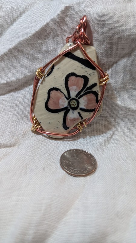 Ceramic shard pendant