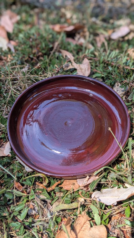 Red and black plate