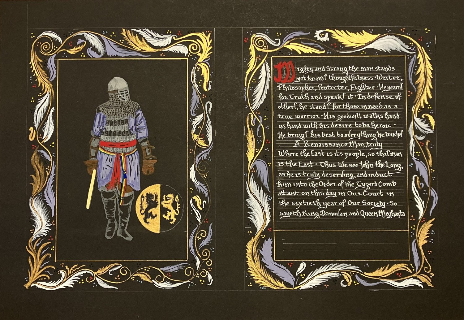 Medieval/Renaissance Award Scroll or Manuscript Art