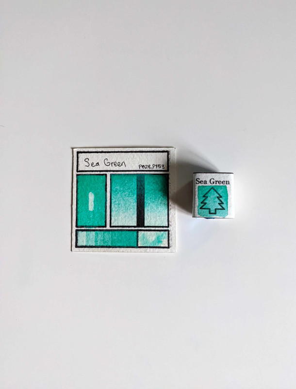 Sea Green | Handmade Watercolors