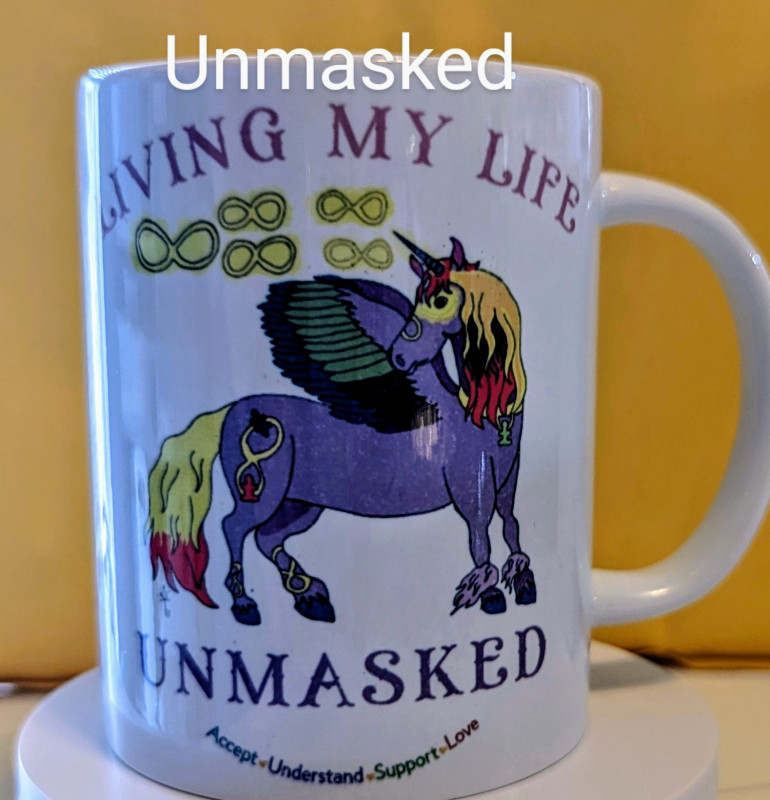 Unmasked Autism Acceptance Ceramic Mug