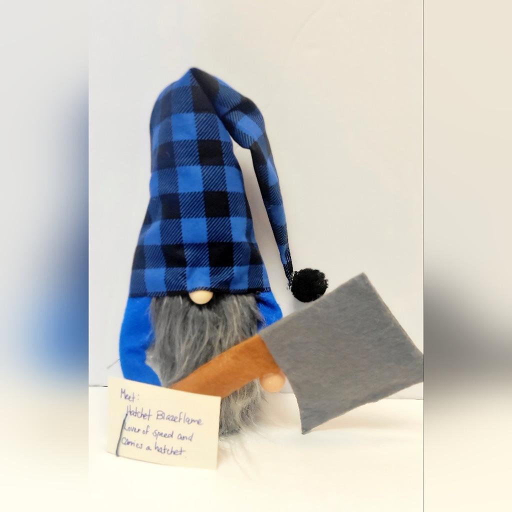 Hatchet Outdoorsman Logger Gonk Gnome Shelf Sitter - Custom Order OOAK