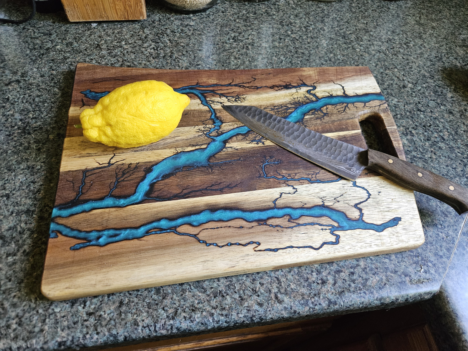 Electric River Acacia Cutting Board  MADE TO ORDER