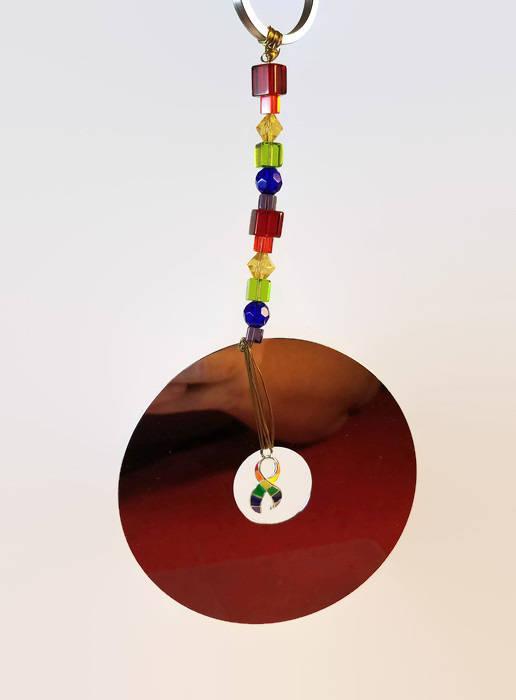 Pride computer hard drive platter suncatcher