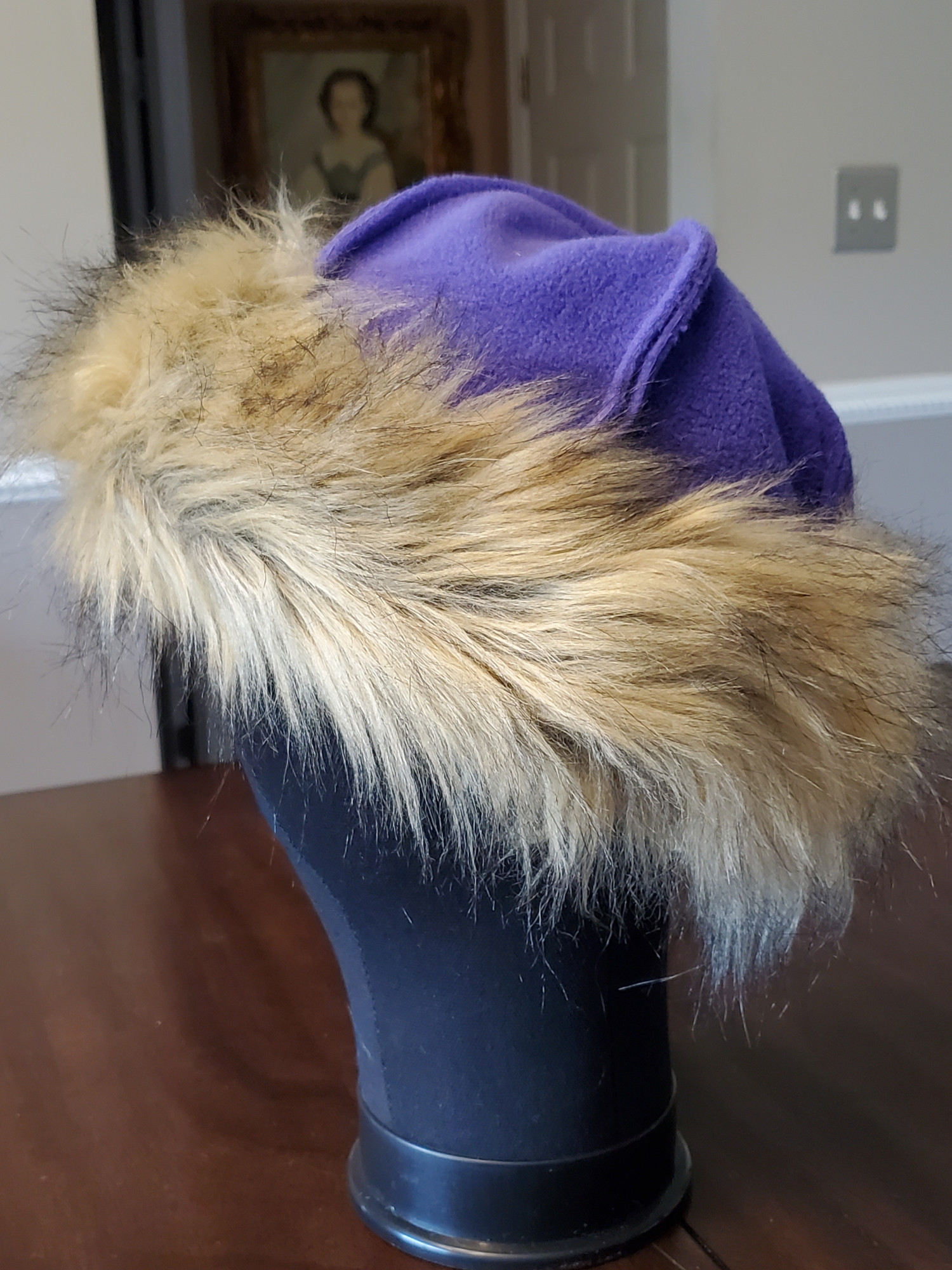 Viking Birka Hat Purple Polar Fleece L