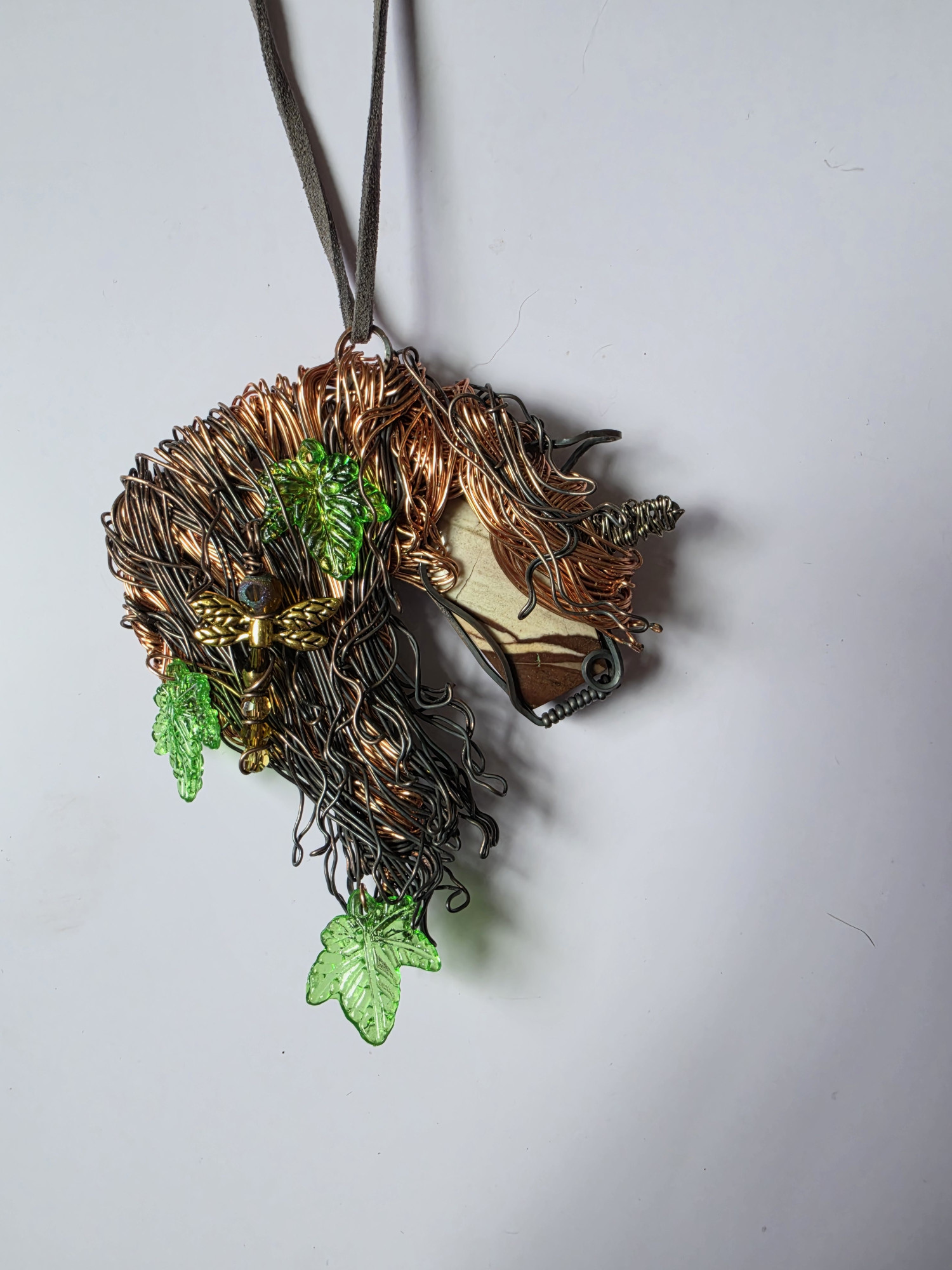 Handcrafted Copper Unicorn Pendant