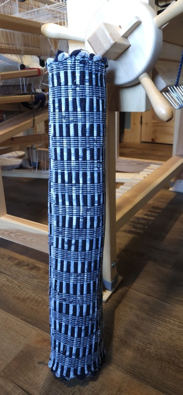 Hemmed Denim/Flannel Rag Rug