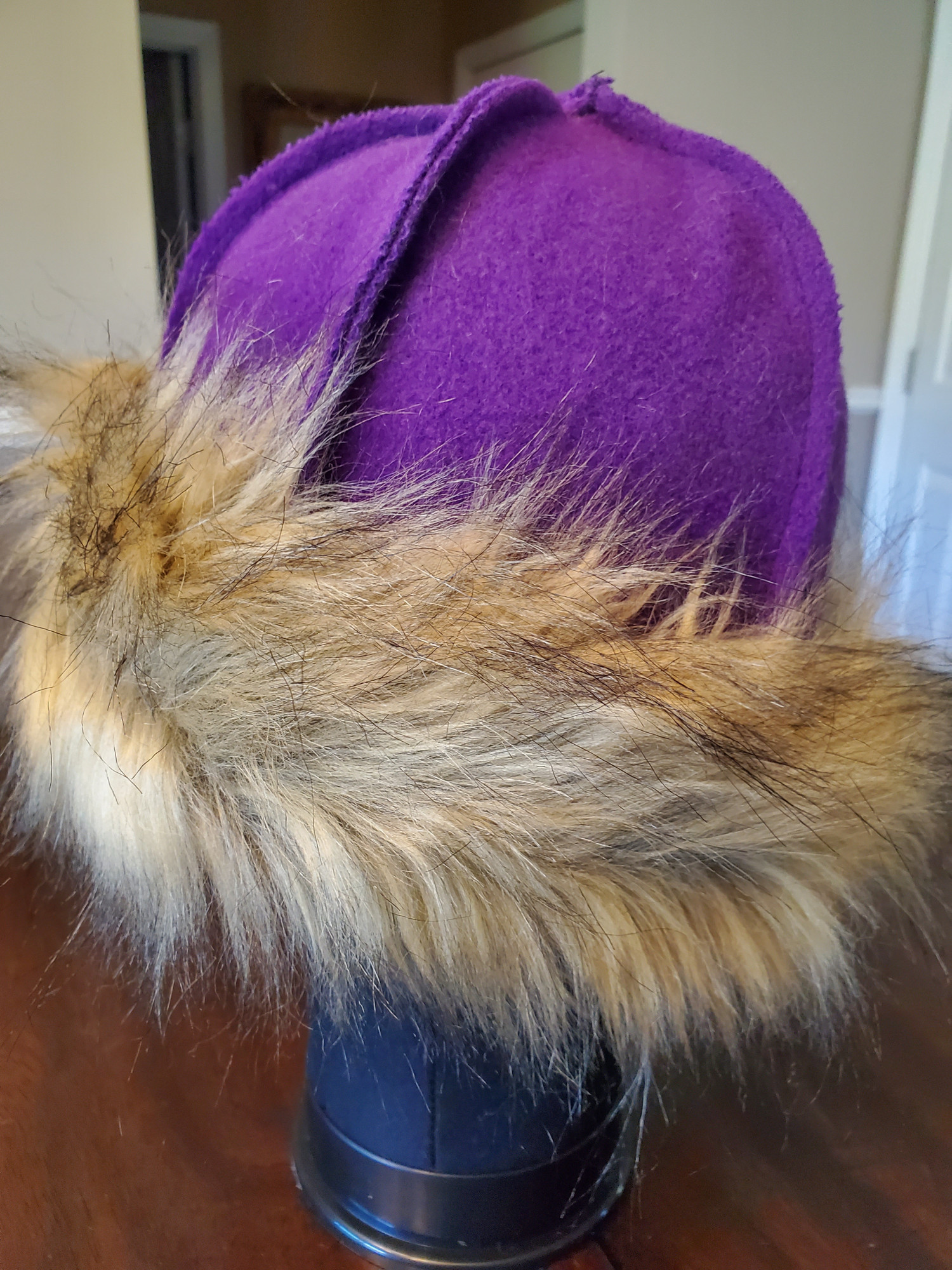 Viking Birka Hat Purple Wool medium