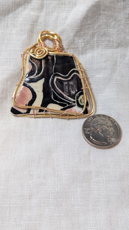 Ceramic shard pendant