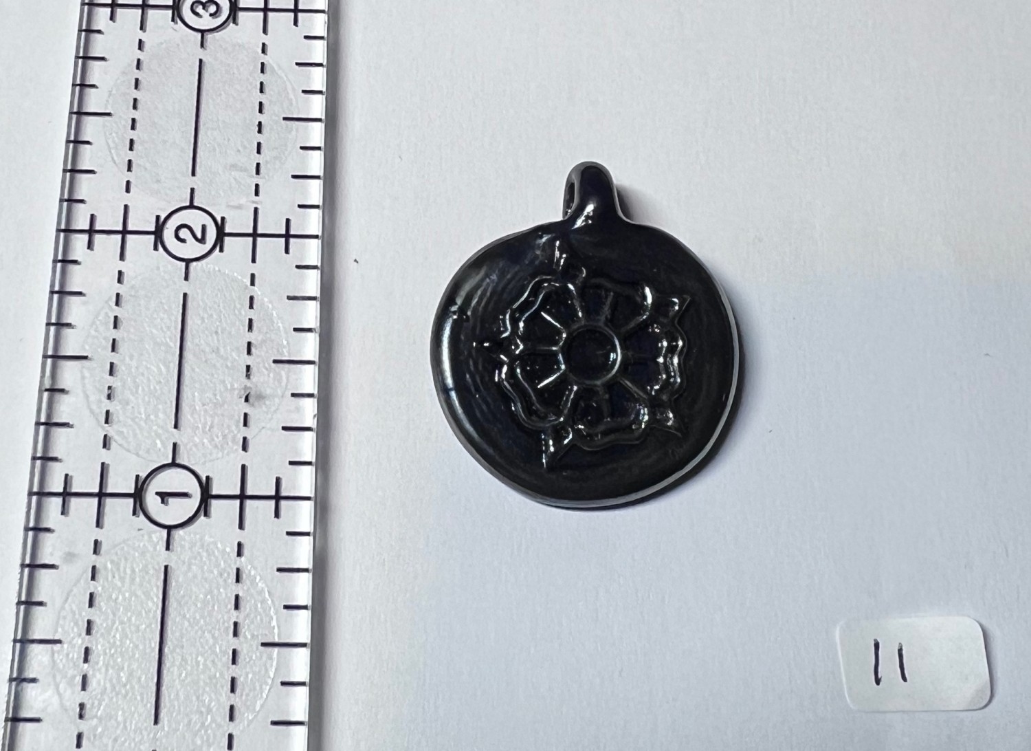 Glass Rose Pendant