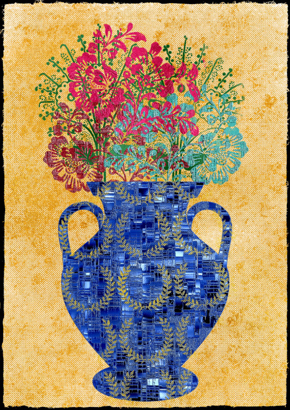 Still Life with Vase and Flowers Digital Print