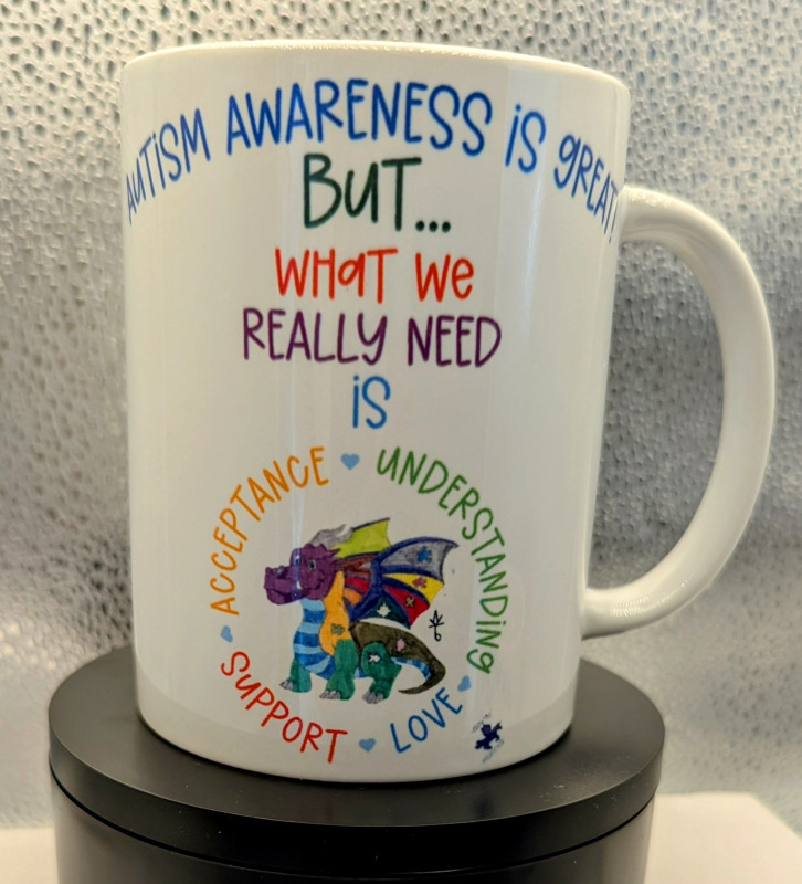 Autism Acceptance Creatures Ceramic Coffee Mug - multiple designs