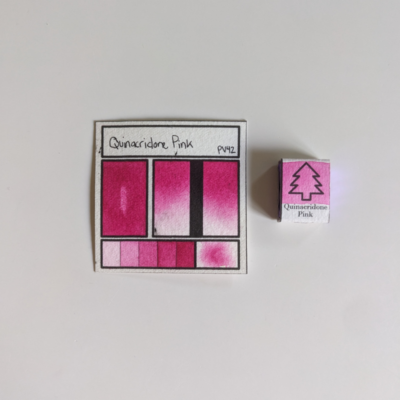 Quinacridone Pink | Handmade Watercolors | Vegan