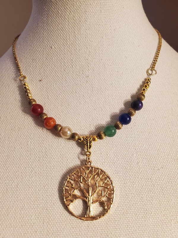 Rainbow Tree of LIfe Necklace