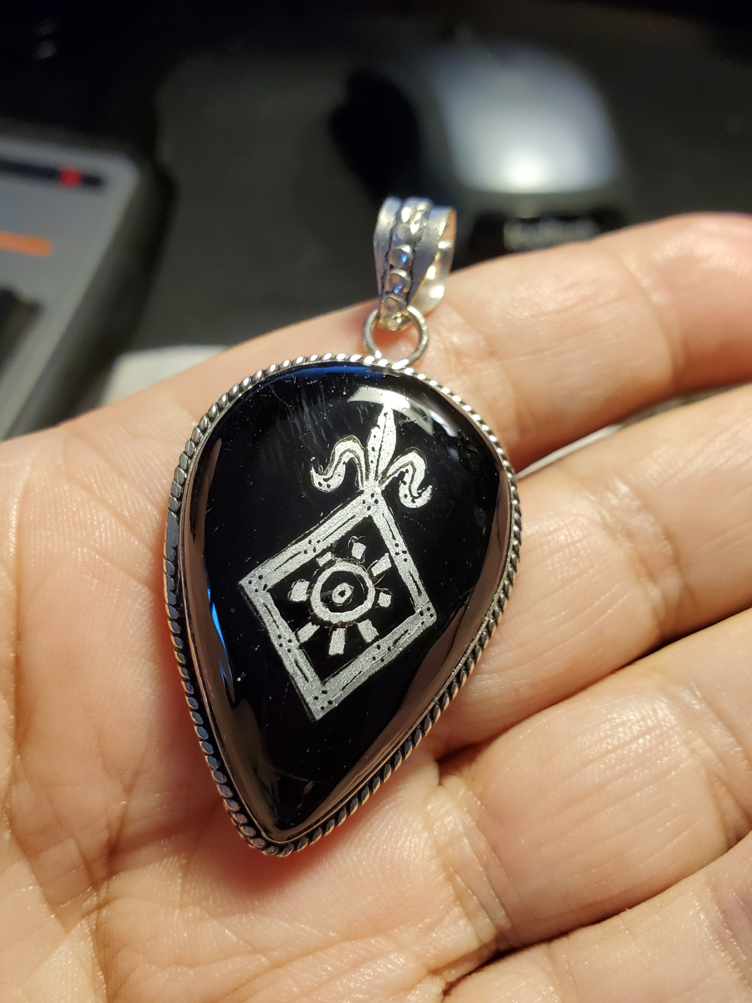 Order of the Mark Onyx Sterling Pendant