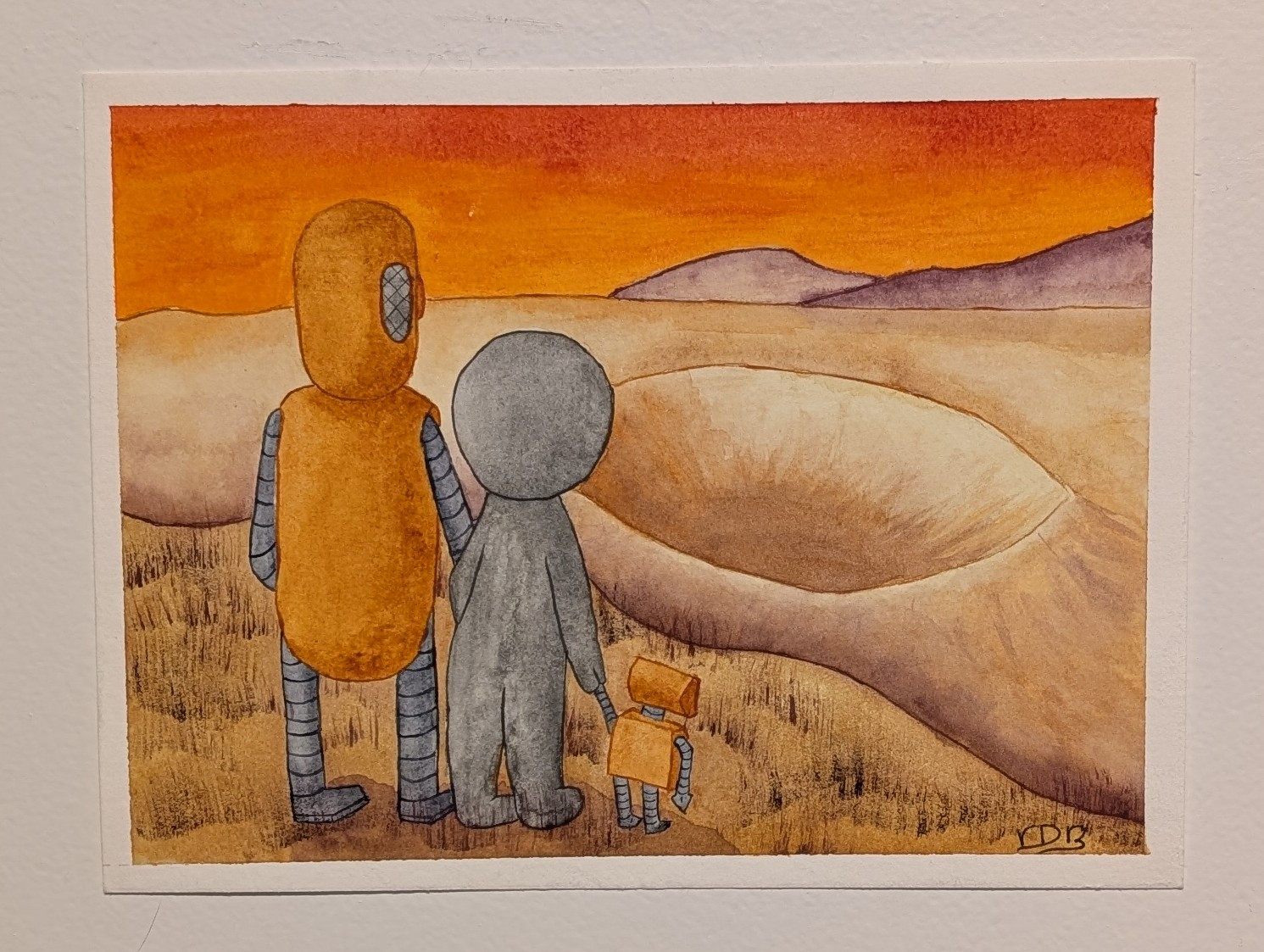 "To Boldly Go" Watercolor Painting