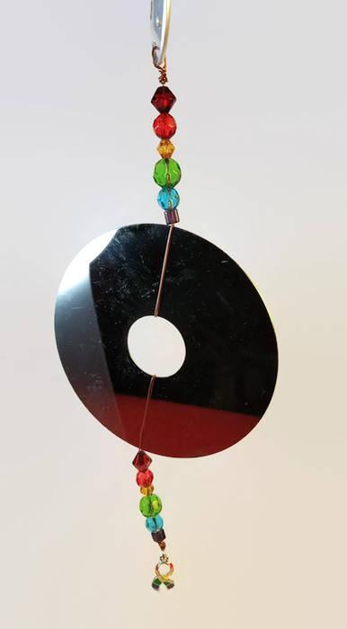 Pride computer hard drive platter suncatcher